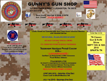 Tablet Screenshot of gunnysgunshop.com